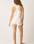 PJ Salvage Peachy Heart Tank and Shorts Pajama Set