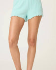PJ Salvage Pointelle Tank Top and Shorts in Light Mint