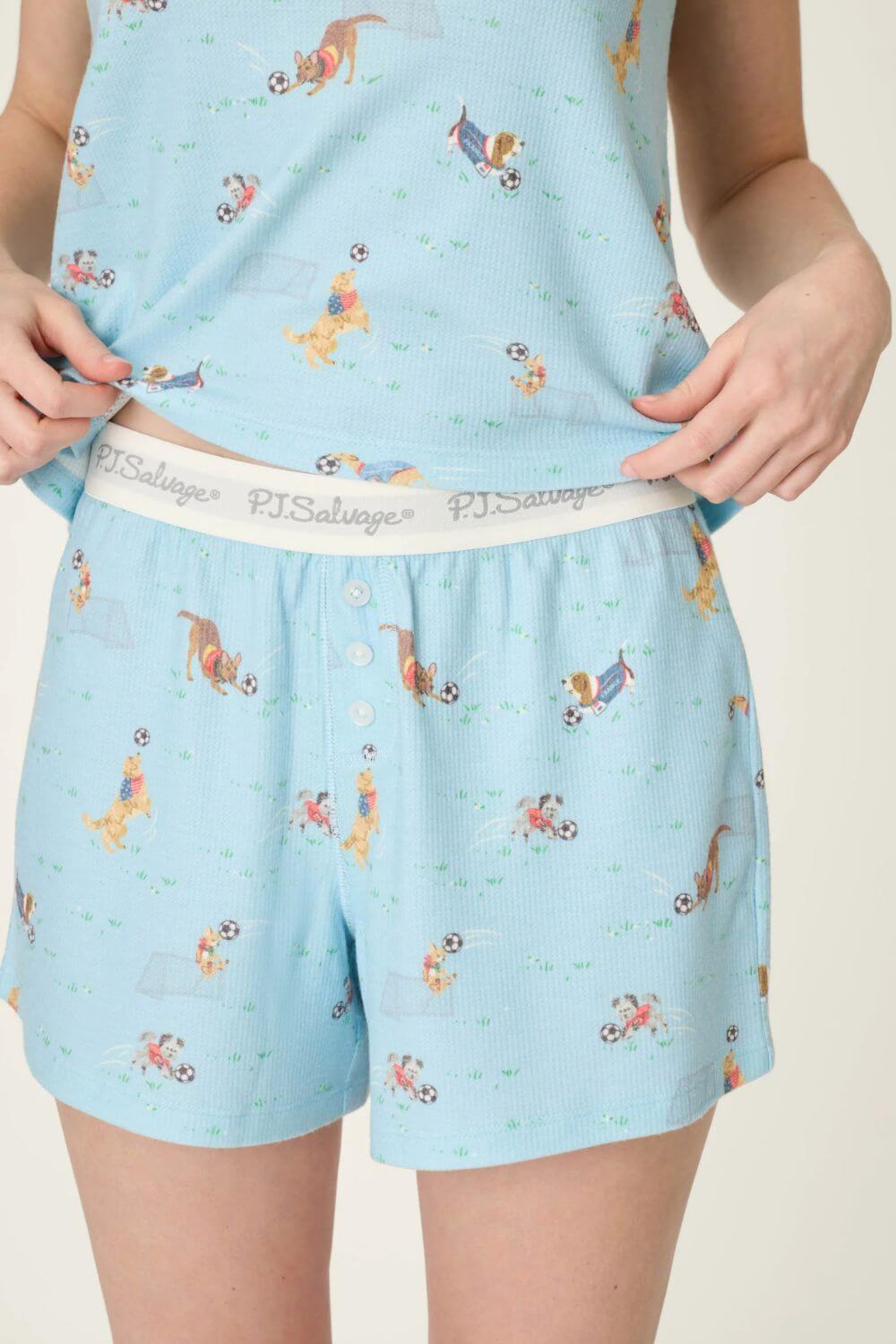 PJ Salvage World Pups Tank Top and Boxer PJ Set