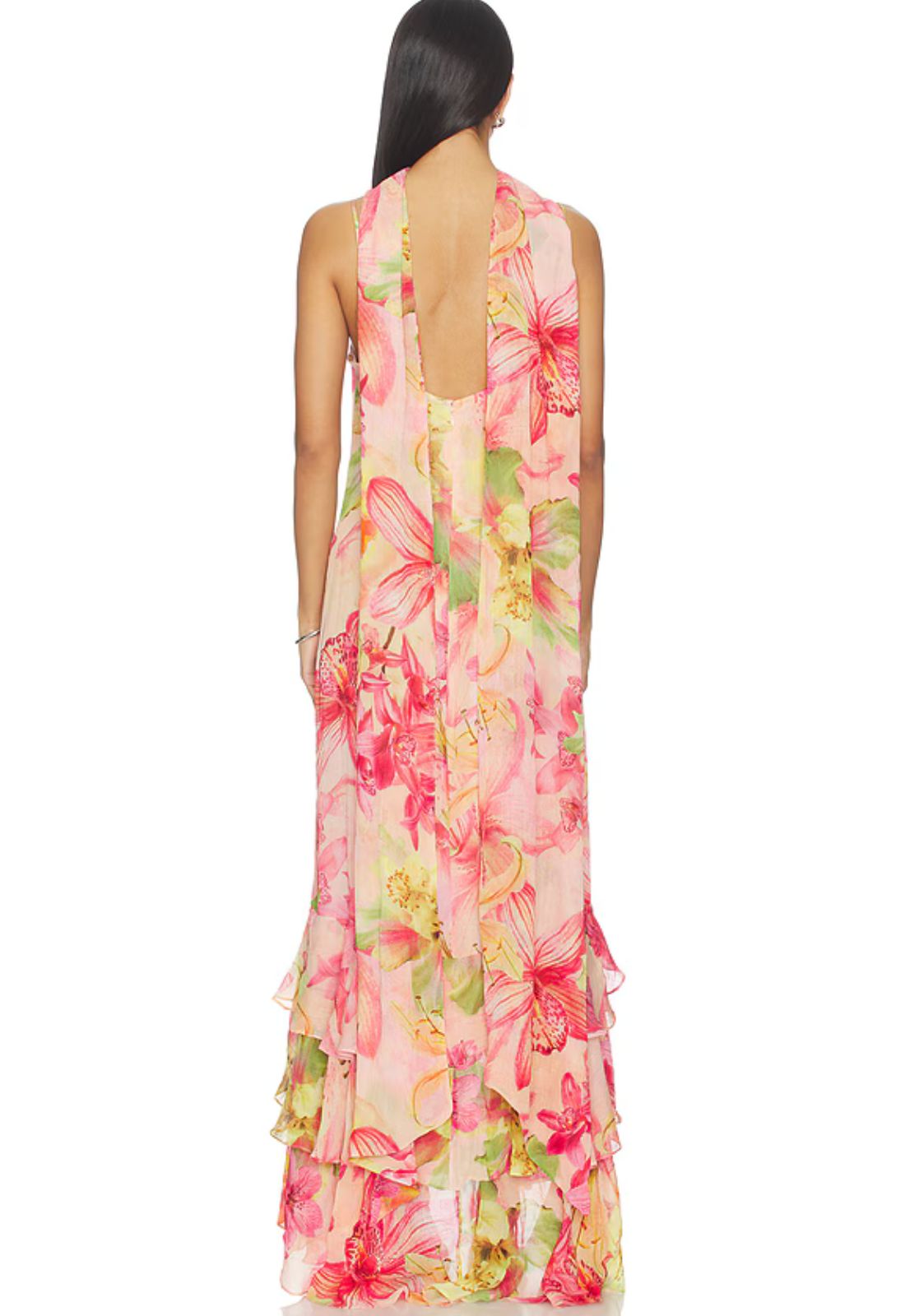 Rococo Sand Nola Cowl Maxi Dress in Pink