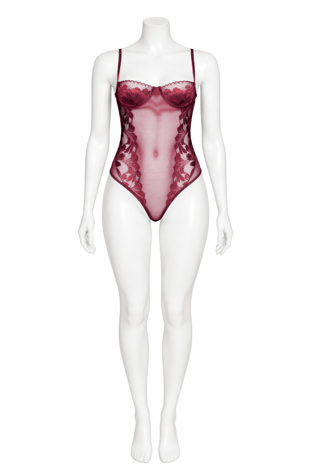 Rosa Ribelle La Divinia Bodysuit in Wine