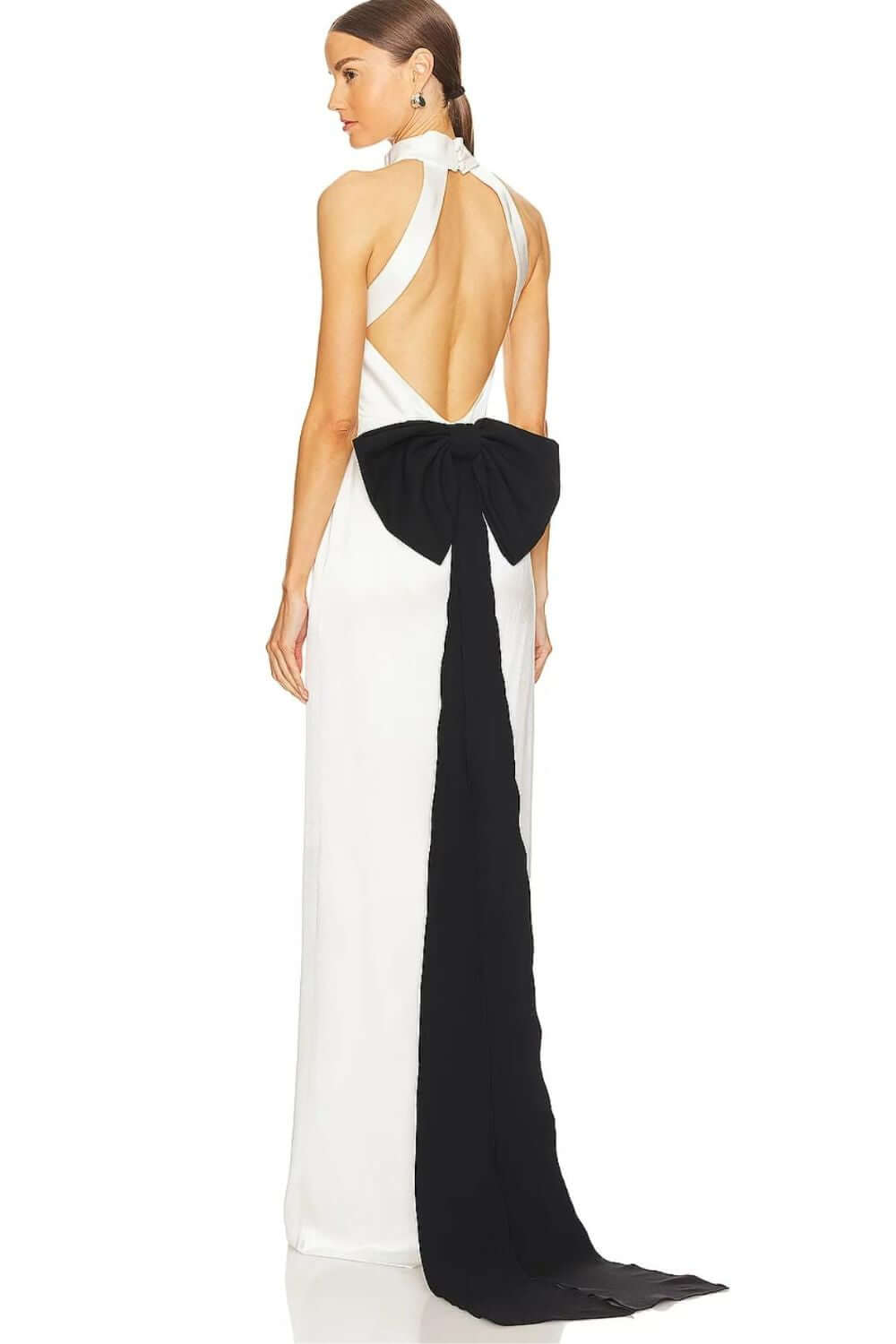 Sans Faff Bristol Bow Evening Dress in All Black
