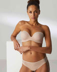 Simone Perele Essential Strapless Bra in Peau Rose