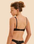 Simone Perele Saga Corbeille Half Cup Bra Noir Tattoo