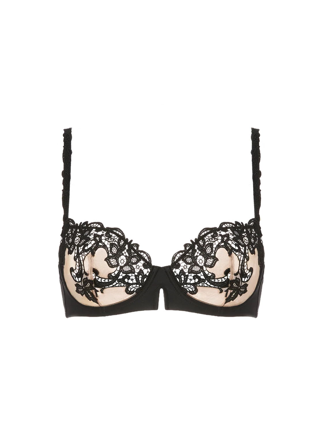 Simone Perele Saga Corbeille Half Cup Bra Noir Tattoo product view