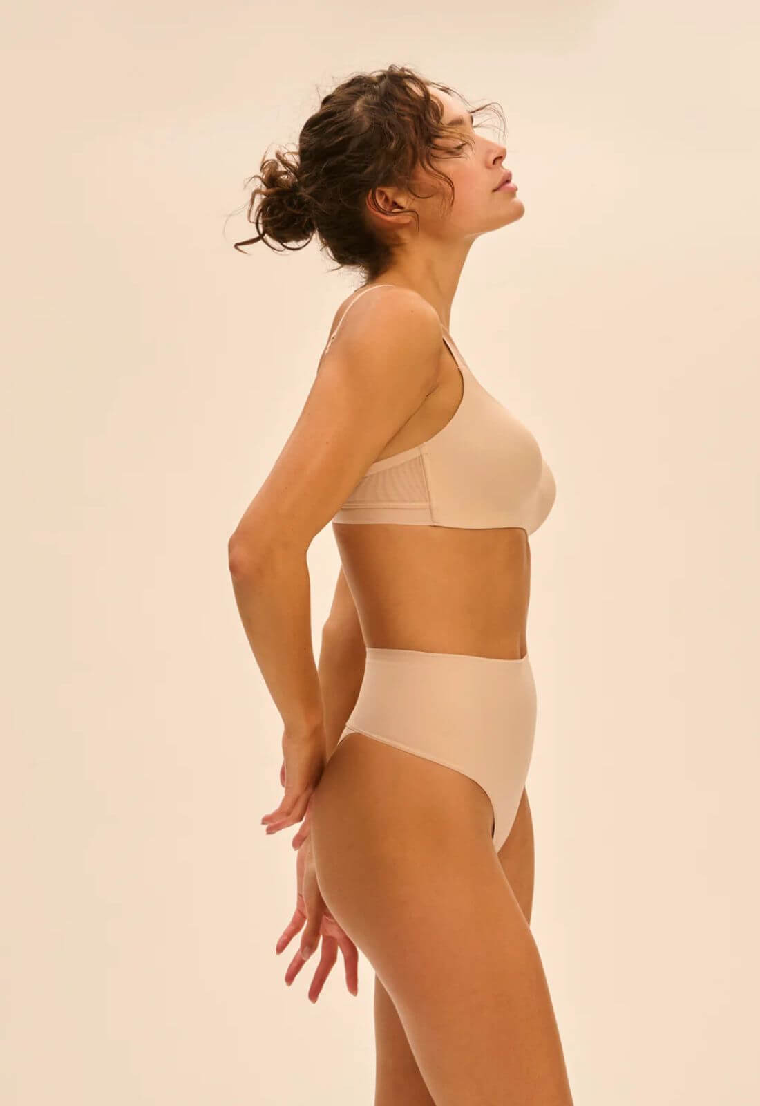 Simone Perele Shaper Thong in Peau Rose