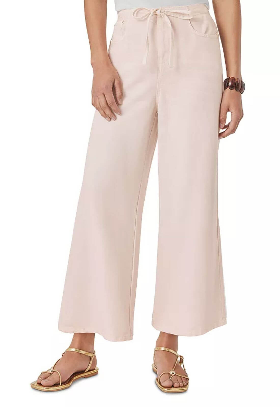 Splendid Lounge Denim Cropped Pant in Rose Petal