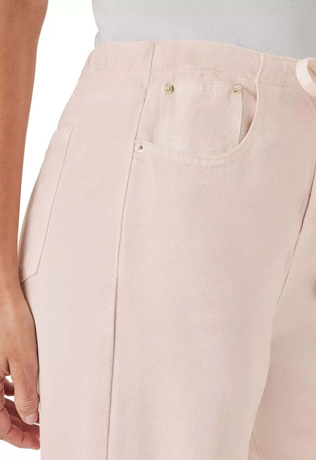 Splendid Lounge Denim Cropped Pant in Rose Petal