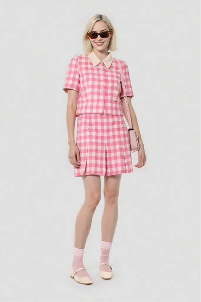 Tara Jarmon Joseff Gingham Skirt