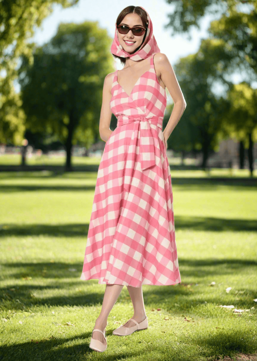 Tara Jarmon Ryveline Gingham Maxi Dress
