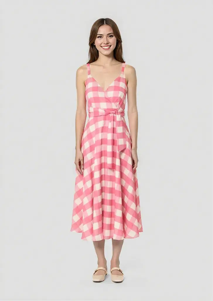 Tara Jarmon Ryveline Gingham Maxi Dress