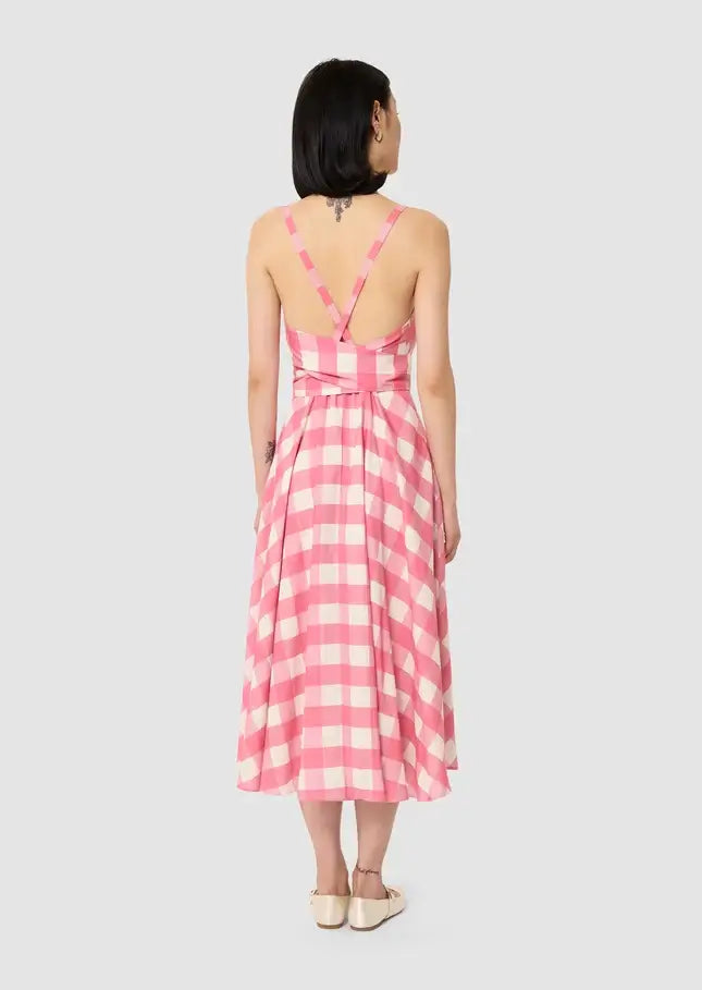 Tara Jarmon Ryveline Gingham Maxi Dress