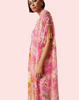 Auril Long Dress in Pink