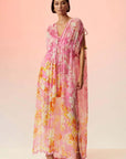 Auril Long Dress in Pink