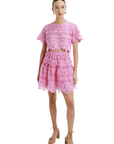 Waimari Harper Mini Skirt in Rose