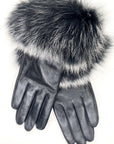 Leather Glove with Fur