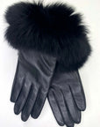 Leather Glove with Fur