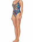 Camilla Rainbow Room Low Scoop One Piece Color: Rainbow Room Size: S, M, L at Petticoat Lane  Greenwich, CT