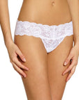 Cosabella Cutie Low Rise Thong Color: White  at Petticoat Lane  Greenwich, CT