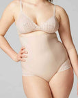 Simone Perele Subtile High Waist Shaper Brief Color: Nude Size: XS at Petticoat Lane  Greenwich, CT