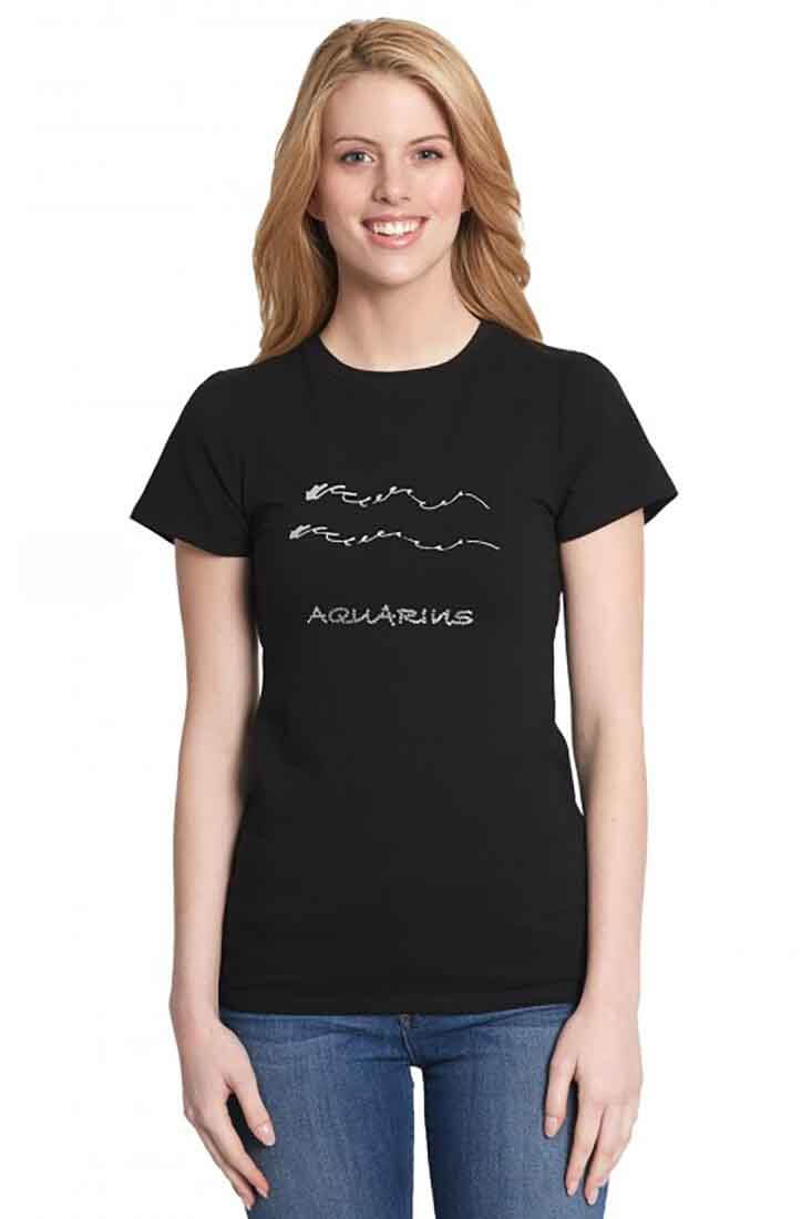 3F NYC Daniella T-Shirt Astrological Sign: Aquarius Size: XS at Petticoat Lane  Greenwich, CT