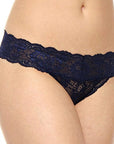 Cosabella Cutie Low Rise Thong Color: Navy  at Petticoat Lane  Greenwich, CT