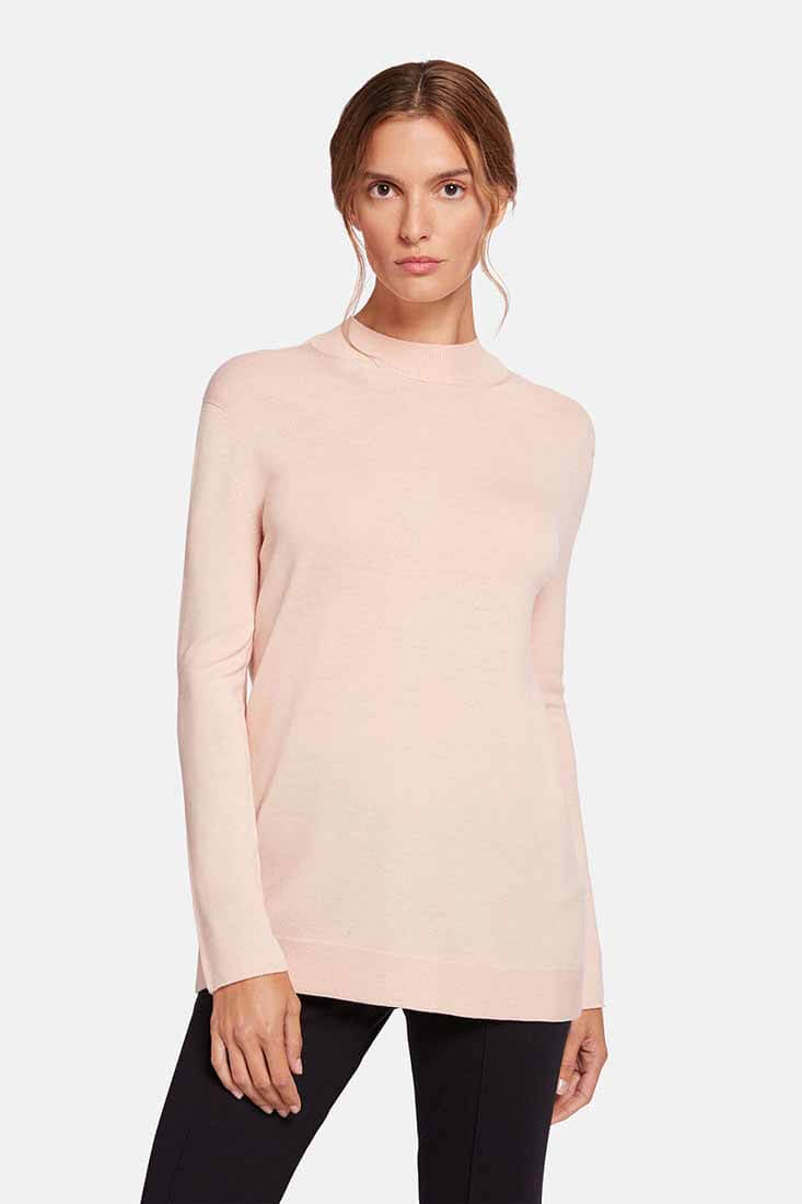 Wolford Aurora Fine Wool Pullover Size: XS Color: Pink Sky at Petticoat Lane  Greenwich, CT