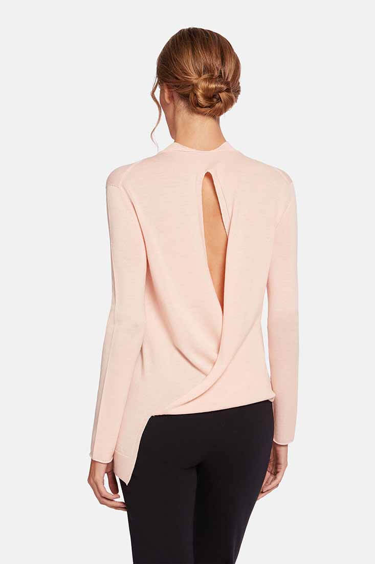 Wolford Aurora Fine Wool Pullover Size: XS, S, M Color: Pink Sky at Petticoat Lane  Greenwich, CT