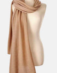 Alpine Cashmere Passport Travel Wrap In Camel Color: Camel  at Petticoat Lane  Greenwich, CT