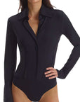 Commando Classic Button Down Bodysuit Color: Black Size: XS at Petticoat Lane  Greenwich, CT