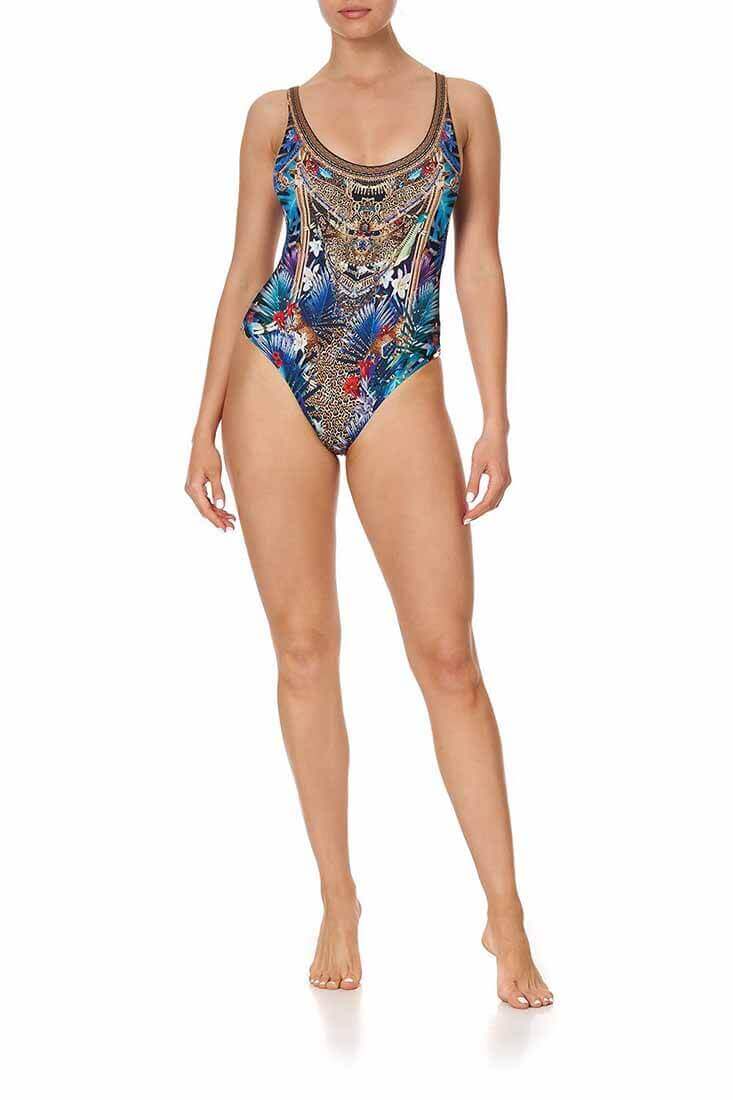 Camilla Rainbow Room Low Scoop One Piece Color: Rainbow Room Size: S, M, L at Petticoat Lane  Greenwich, CT