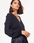 Cami NYC Carol Top Color: Navy Size: XXS, XS, S, M at Petticoat Lane  Greenwich, CT