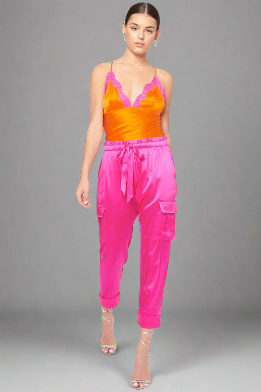 Carmen Pant in Neon Pink