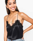 Cami NYC Racer Charmeuse Cami Color: Black Size: XS at Petticoat Lane  Greenwich, CT