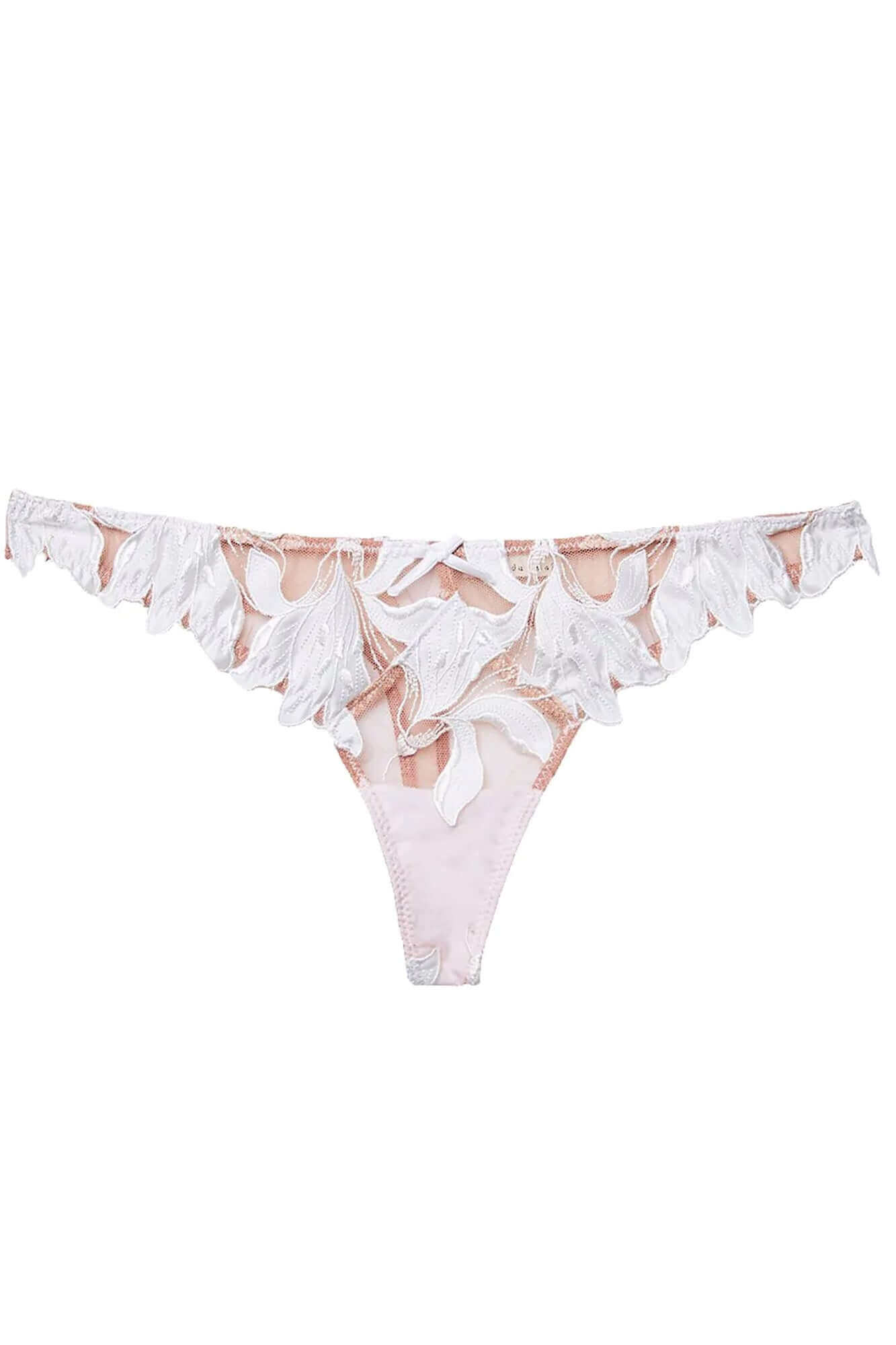 Lily Embroidered Hipster Thong