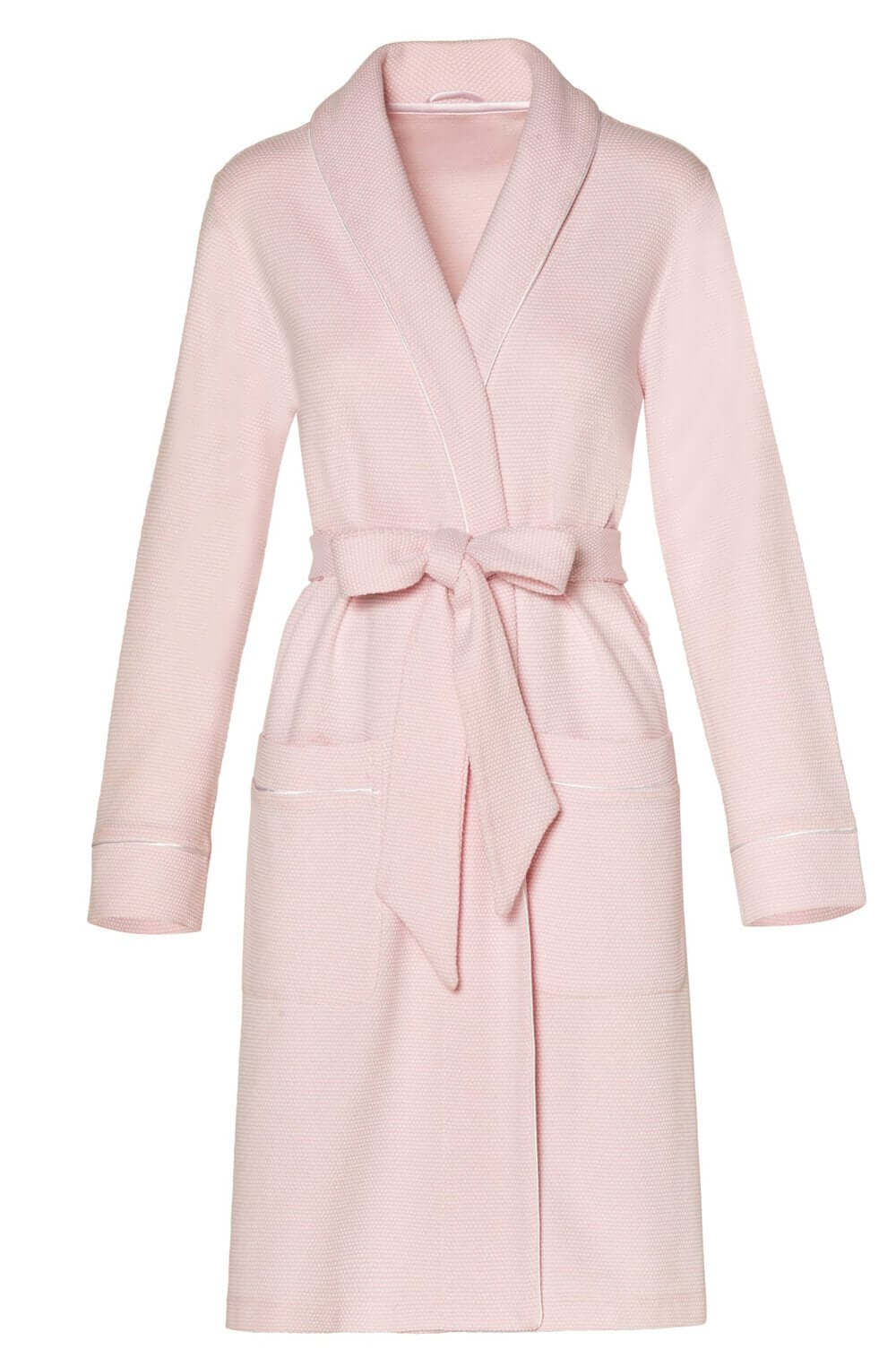 Marelle Grace Long Sleeve Short Robe Color: Pink Size: Medium at Petticoat Lane  Greenwich, CT