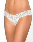Hanky Panky "Bride" Low Rise Thong Color: Ivory  at Petticoat Lane  Greenwich, CT