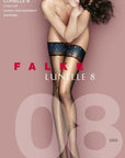 Falke Lunelle 8 DEN Women Stay Ups Color: Black Size: 8.5-9, 9.5-10 at Petticoat Lane  Greenwich, CT