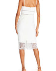 Lace Midi Dress in Ivory