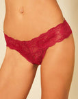 Cosabella Cutie Low Rise Thong Color: Deep Ruby -D  at Petticoat Lane  Greenwich, CT