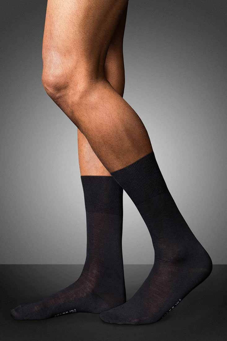 Falke No. 6 Finest Merino & Silk Gentlemen Socks Color: Black Size: 39-40 at Petticoat Lane  Greenwich, CT