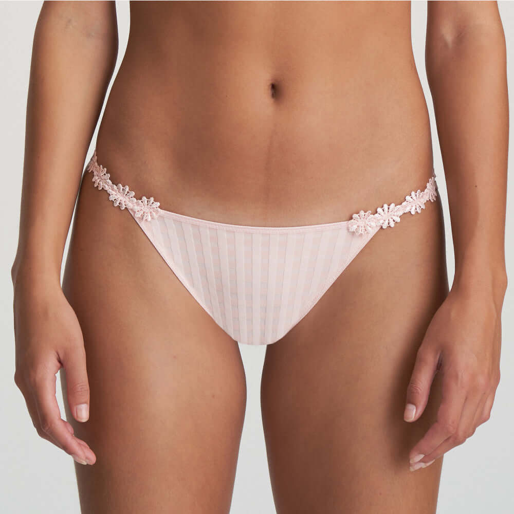 Marie Jo Avero Low Waist String Bikini Color: Pearly Pink Size: S at Petticoat Lane  Greenwich, CT