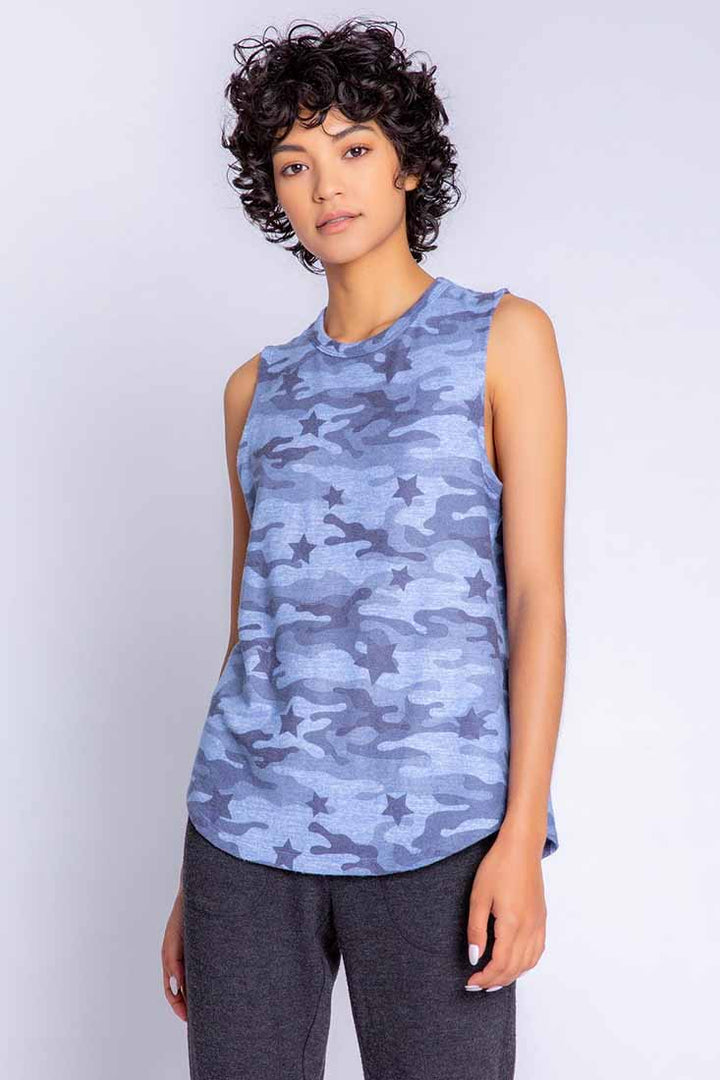 PJ Salvage Starlight Tank Color: Denim Size: XS at Petticoat Lane  Greenwich, CT