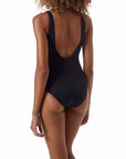 Melissa Odabash Pompeii Swimsuit in Black Size: S, M, L Color: Black at Petticoat Lane  Greenwich, CT