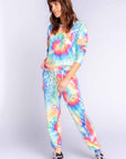 PJ Salvage Stardust LS/LP Lounge Set Color: Multi Size: XS at Petticoat Lane  Greenwich, CT