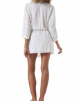 Melissa Odabash Scarlett Button Down Dress in Cream Color: Cream Size: S at Petticoat Lane  Greenwich, CT