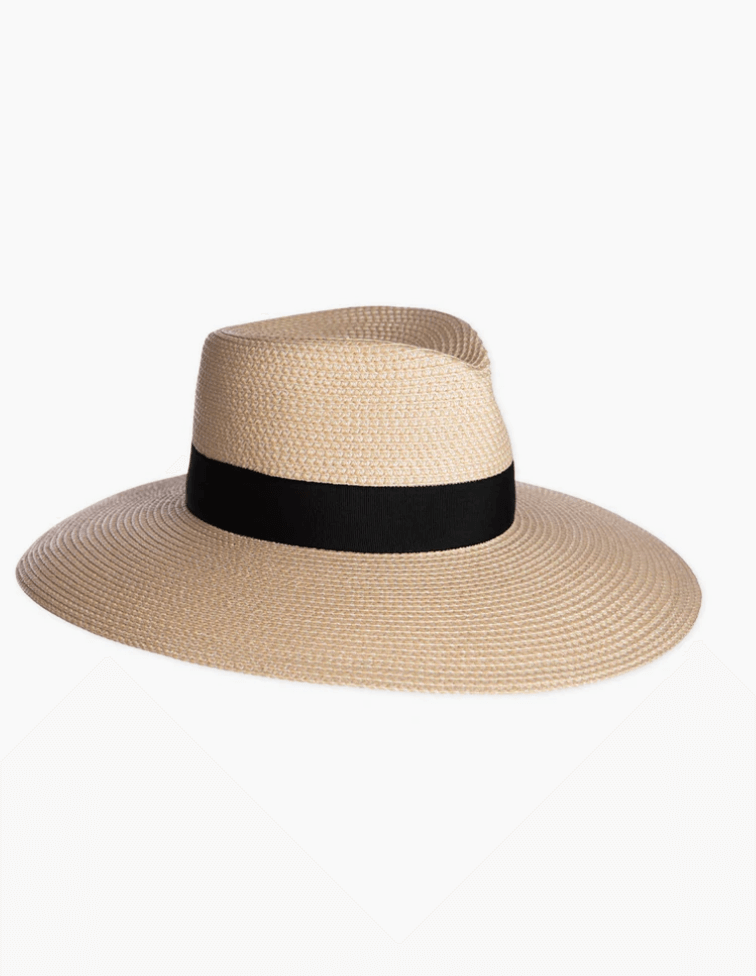 Eric Javits Daphne Hat Color: Cream/Black  at Petticoat Lane  Greenwich, CT