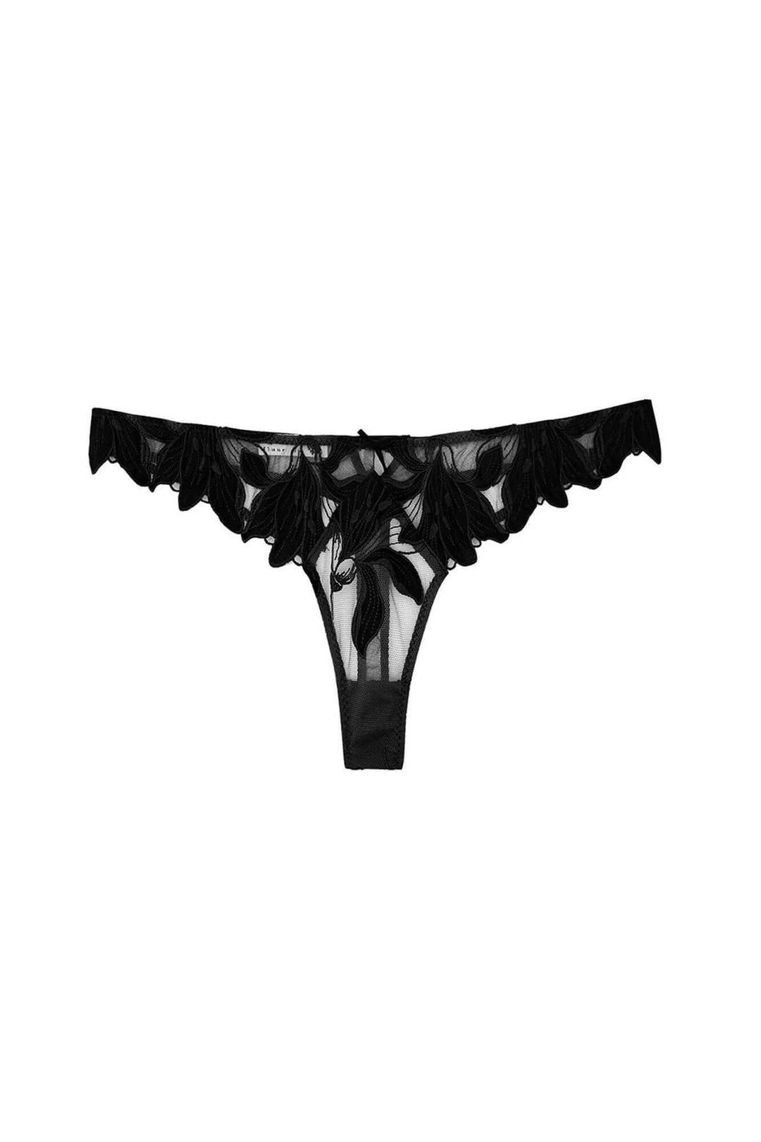 Lily Embroidered Hipster Thong