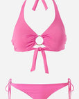 Melissa Odabash Brussels Bikini Top/Cancun Bottom in Flamingo Size: S  at Petticoat Lane  Greenwich, CT