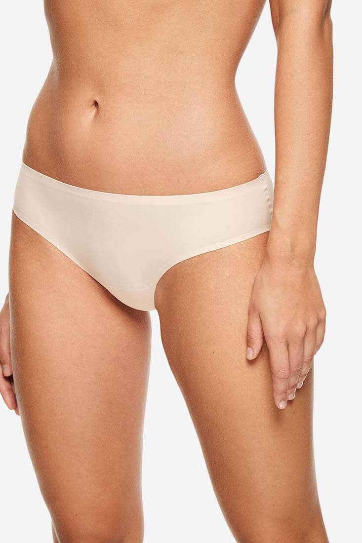 Soft Stretch Hi Waist Mid-Thigh Short Ultra Nude O/S by Chantelle